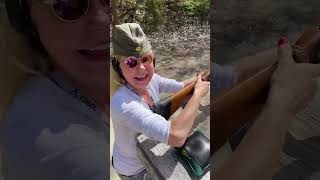 Lyudmila Loads and Fires a .577 Snider Round in our 1864 Enfield Rifle!