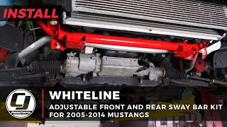 2005-2014 Mustang Install | Whiteline Adjustable Heavy-Duty Front and Rear Sway Bars