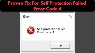 How To Fix Self Protection Failed Error Code 4 | Anti Cheat Not Working | Game Launch Error