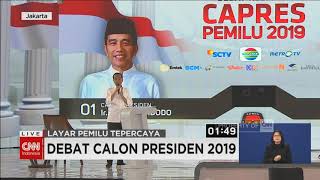 Jokowi Kenalkan Program Dilan di Debat Capres Keempat