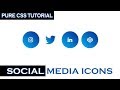 Css Hover Effects | social media icons animation css | css tutorial 2018