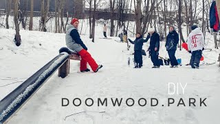 Обзор diy сноупарка doomwood.park Красногорск 2023.