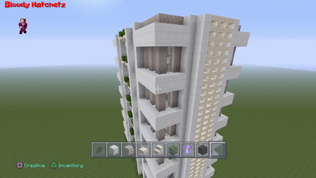 Minecraft Modern Skyscraper Tutorial Denmoon