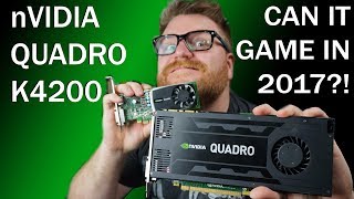 nVidia Quadro K4200 Review - Can It Game?!