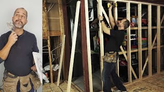 How to Build an Interior Basement Wall Under a Steel Beam