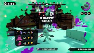 スプラトゥーン実況！何故かデュアルスイーパーカスタムをエヌザップと言いそうになる。ネギトロ炭鉱ガチホコバトル！☆なおきち広島弁ゲーム実況