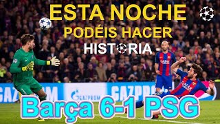 El último precedente Barcelona vs PSG... ¡fue el histórico 6-1! - Champions League