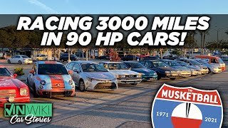 We raced 90 hp cars across the country!