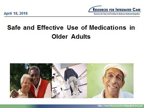 Safe And Effective Use Of Medications In Older Adults - YouTube