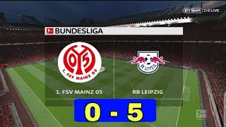 Mainz 05 vs Rb Leipzig _0-5| full-time highlight &allgoals