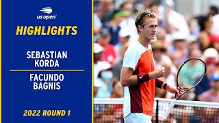 Sebastian Korda vs. Facundo Bagnis Highlights | 2022 US Open Round 1