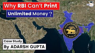 Why RBI Can't Print Unlimited Money ? Case Study | Economy for UPSC & State PCS