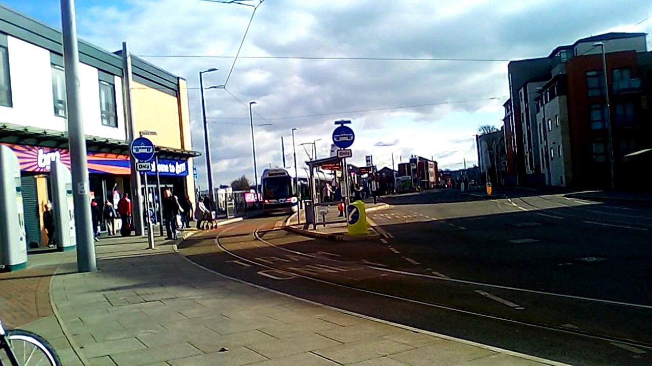 NET Trams Around Beeston Centre - YouTube