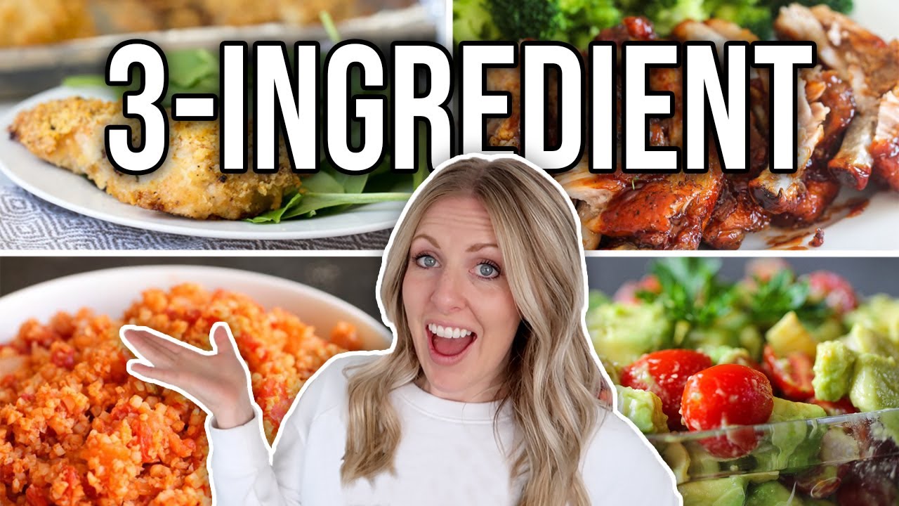 20 EASY 3 Ingredient Recipes - Dinners & Sides - YouTube