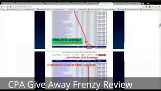 How to make money with CPA Giveaway Frenzy Review - CPA Giveaway Frenzy Bonus