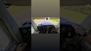 c152 landing with crosswind gust #aircraft #cockpit #aircraftpilot #landing #aviation #cessna