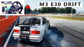 Drifting a Stock BMW M3 E30! - Steering Wheel + Pedal Gameplay | Assetto Corsa