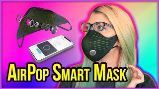 AirPop Active Plus Halo Connected Smart Mask Review - It Tracks Breathing! Is It Glasses Friendly?