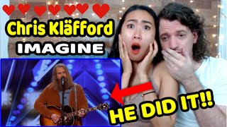 FIRST Time Reacting to Chris Kläfford - IMAGINE (AGT 2019 Auditions)