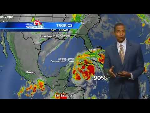 Tropical Depression Eighteen Forms In Caribbean - YouTube