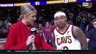Isaiah Thomas postgame interview with Allie Clifton after game-winning free throws | CAVS VS. MAGIC