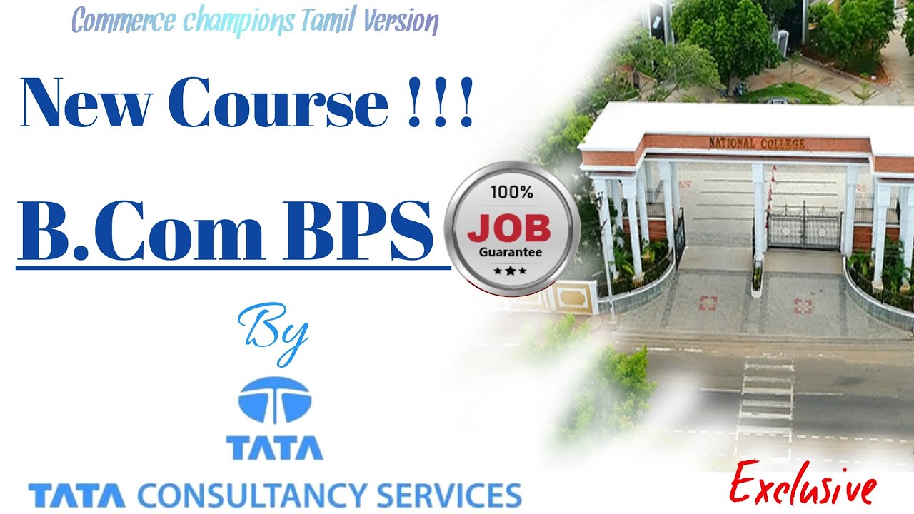 New B. Com Course With 100% Job Guarantee || B.com Business Process ...