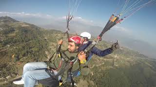 Paragliding In Pokhara With My Beautiful Wife | आकाश बाट पोखरा बजार |