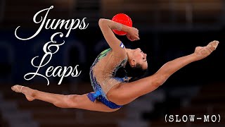 Rhythmic Gymnastics Jumps & Leaps (slow-mo)