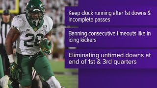 New clock rules may be coming to college football