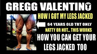 HOW TO BUILD BIG THIGHS NATTY OR NOT...OLD OR YOUNG !!!#greggvalentino  #bodybuilding #biglegs