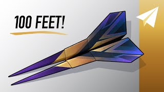 Make the BEST Paper Airplane — How to Fold Venom — Flies Over 100 Feet!
