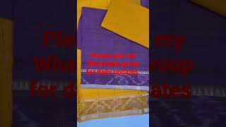 Pure cotton by cotton mangalagiri handloom ikkat border cotton dress material 2.5mDuatta,2.5mBottom