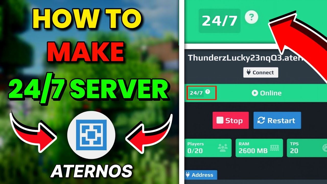 How To Make 24/7 Minecraft Server | In Aternos ! 🤯 - YouTube