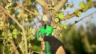 Rustic Pruning Shears - Model S40 - G Series | تست قیچی شارژی روستیک مدل S40 سری سبز