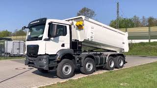 EuromixMTP MAN TGS 37.470 BB 8x4 TMK 18 Mulden Kipper ( Tipper Truck ) Dumper Benne Camion