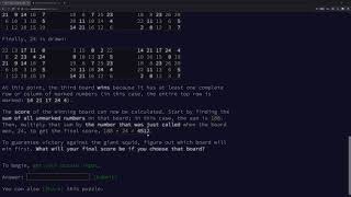 Programming with Scott - Advent of Code 2021 - Day 4 - Solved with Python