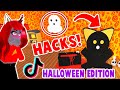 Tik Tok Hacks Help Me Build My VERY First Halloween House In Adopt Me! (Roblox)