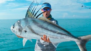 MONSTER ROOSTERFISH in Costa Rica with Jimmy and Luiza!