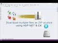Download multiple files as ZIP at once using ASP.NET & C#. Download multiple files as ZIP at once using ASP.NET & C#.