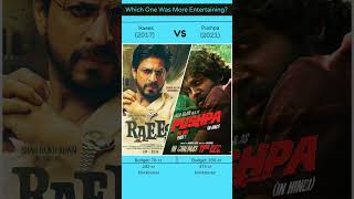 Raees vs🔥 Pushpa | Shahrukh Khan vs Allu Arjun | Box Office #shorts #trending #viral @hz_movies