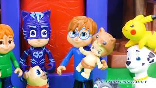 Alvin the Chipmunk Hides Red Transforming Towers from the PJ Masks