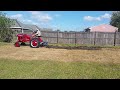 1952 farmall cub plowing