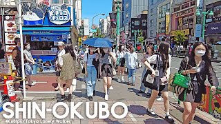 [4K Tokyo] 70% women's ministry on holidays in Shin-Okubo[2022.5.29]Koreatown