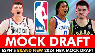 NEW ESPN 2024 NBA Mock Draft: 1st Round Projections Ft. Donovan Clingan, Alex Sarr & Matas Buzelis