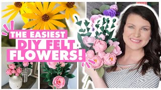 EASY DIY Cricut flower projects that will blow your mind!🌷How to make Cricut felt flowers