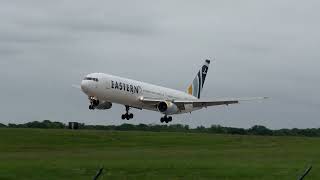 Eastern Airlines Boeing 767 Wild Landing at Cleveland Hopkins