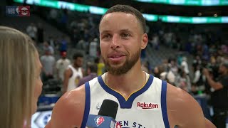 Steph Curry reacts to Andrew Wiggins' poster over Luka Doncic: 'UNBELIEVABLE!' | NBA on ESPN