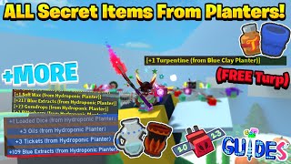 ALL Secret Item Locations From Planters! (Bee Swarm Simulator)