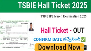 Ts#Inter#Exams#2025#Hall#Tickets#2025 Link How to#download TG Inter 1St/2nd Year HallTickets #letest