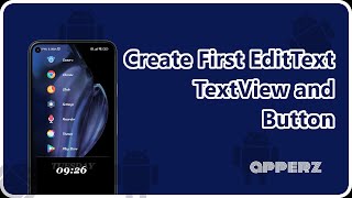 How to create EditText TextView and Button android